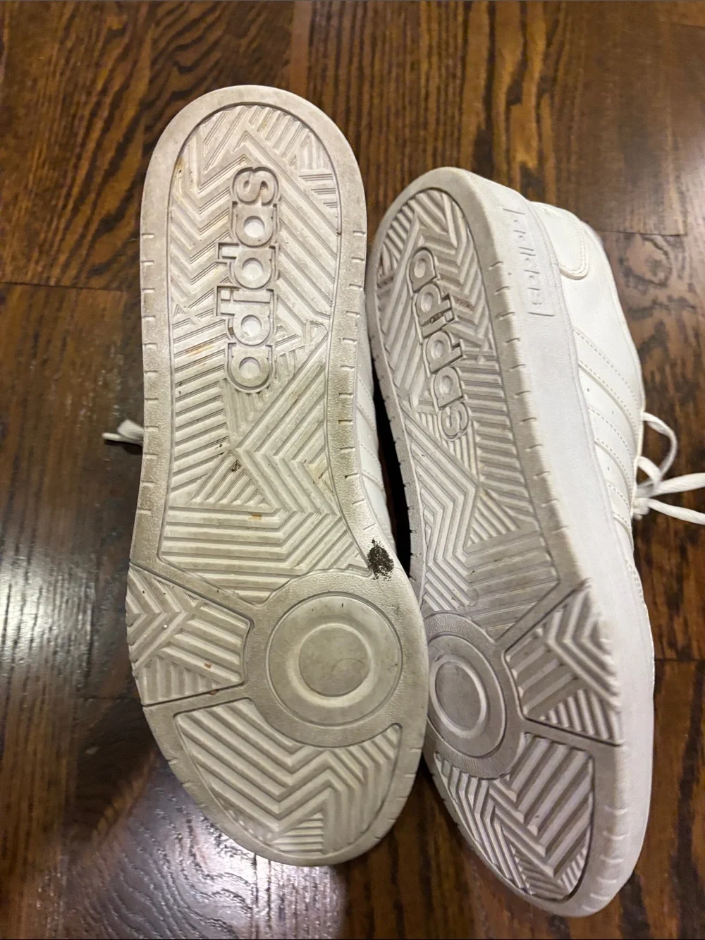 adidas Men’s All-White Low-Top Sneakers